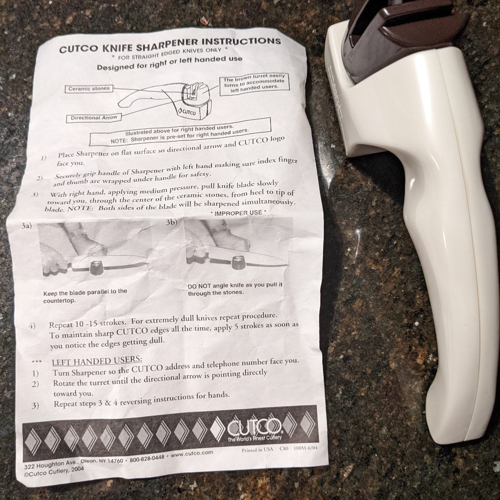 Cutco knife sharpener